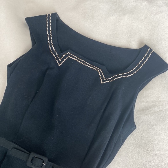 Electrifying cotton 1940s/1950s day dress with pockets ⚡️ - Picture 3 of 9